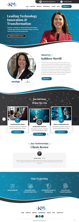 Web Design par pb pour KMerrill Consulting  | Design : #34646491
