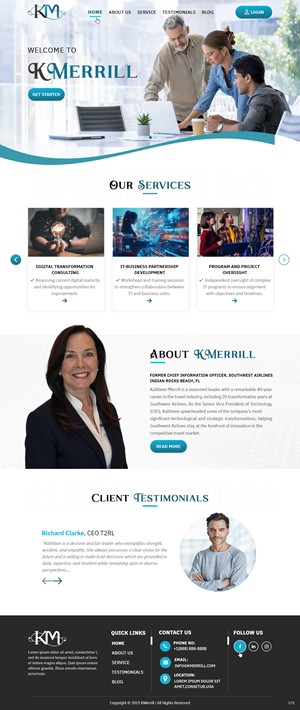 Web Design par pb pour KMerrill Consulting  | Design : #34646492