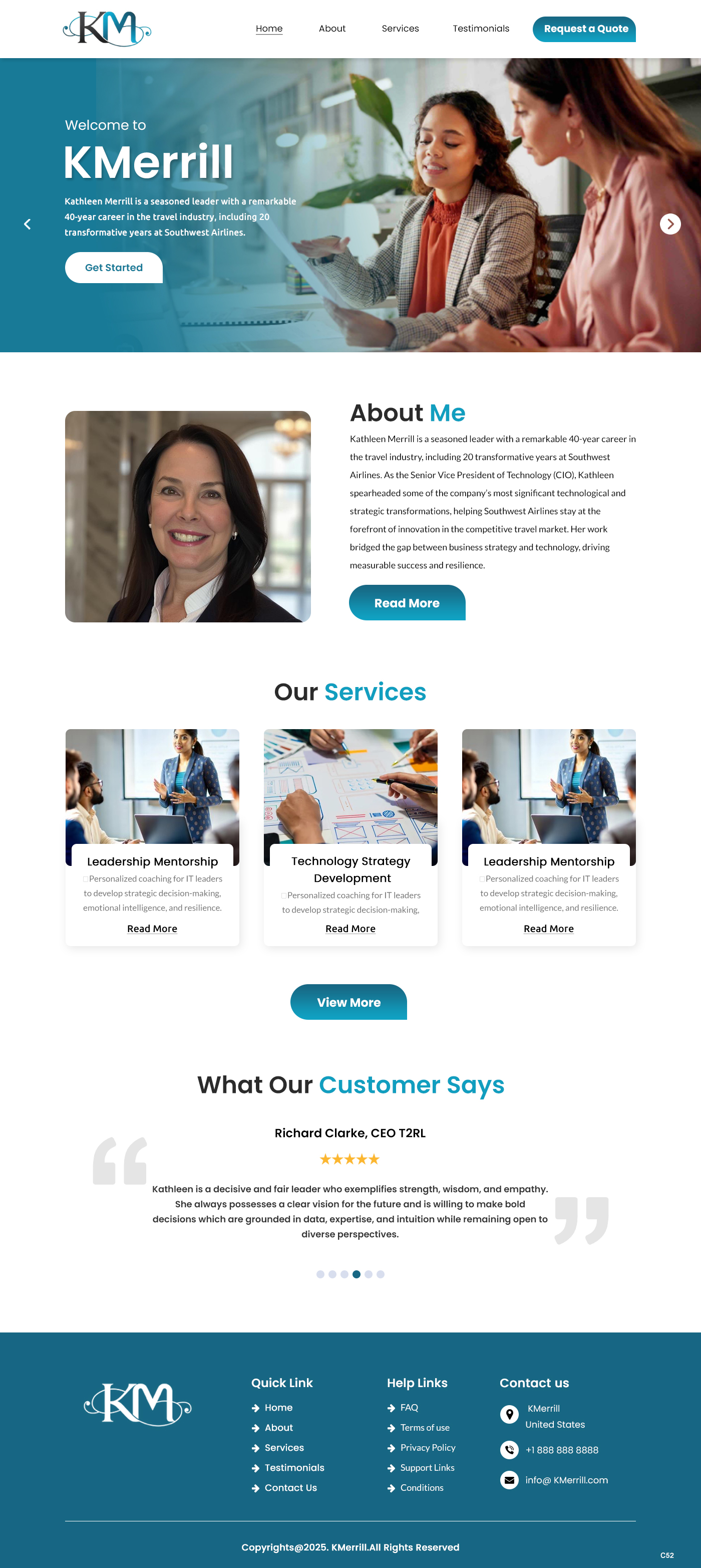 Web Design by pb for KMerrill Consulting  | Design #34646500