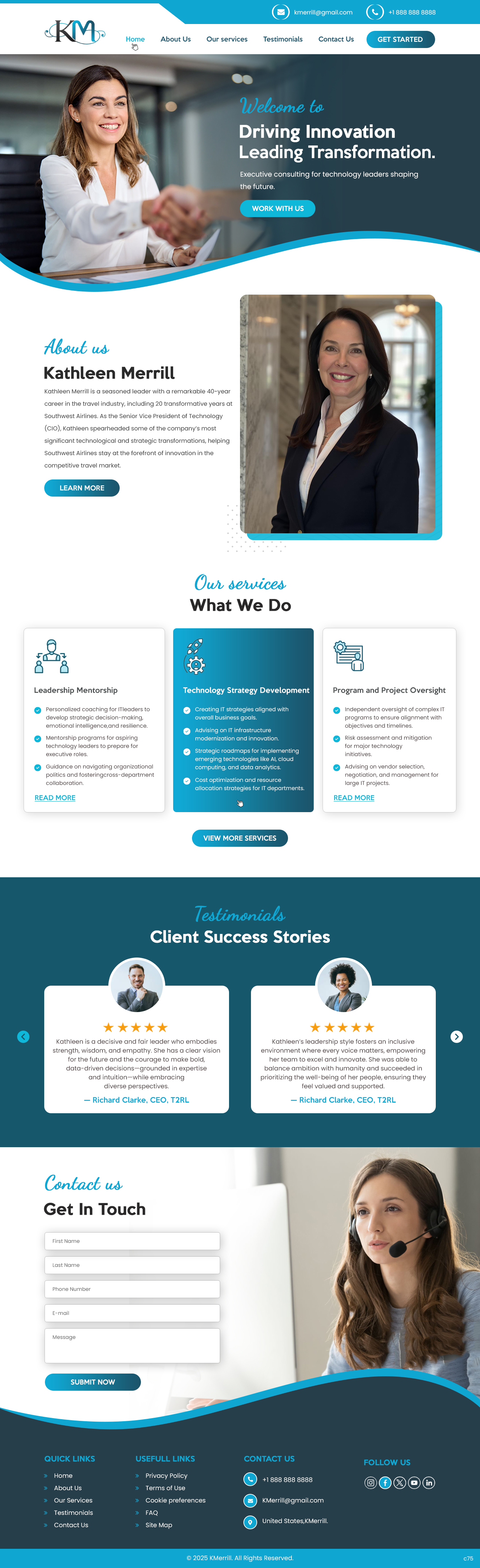 Web Design par pb pour KMerrill Consulting  | Design #34646501