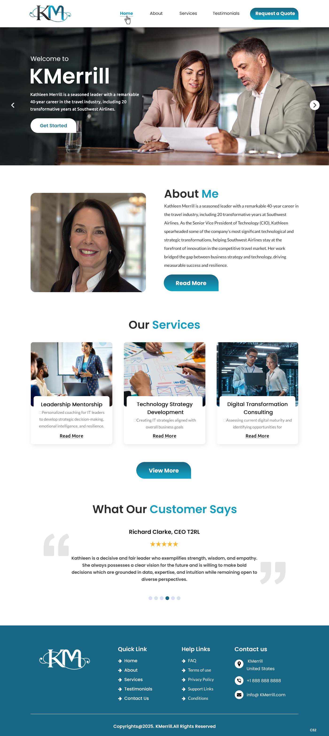Web Design by pb for KMerrill Consulting  | Design #34653884