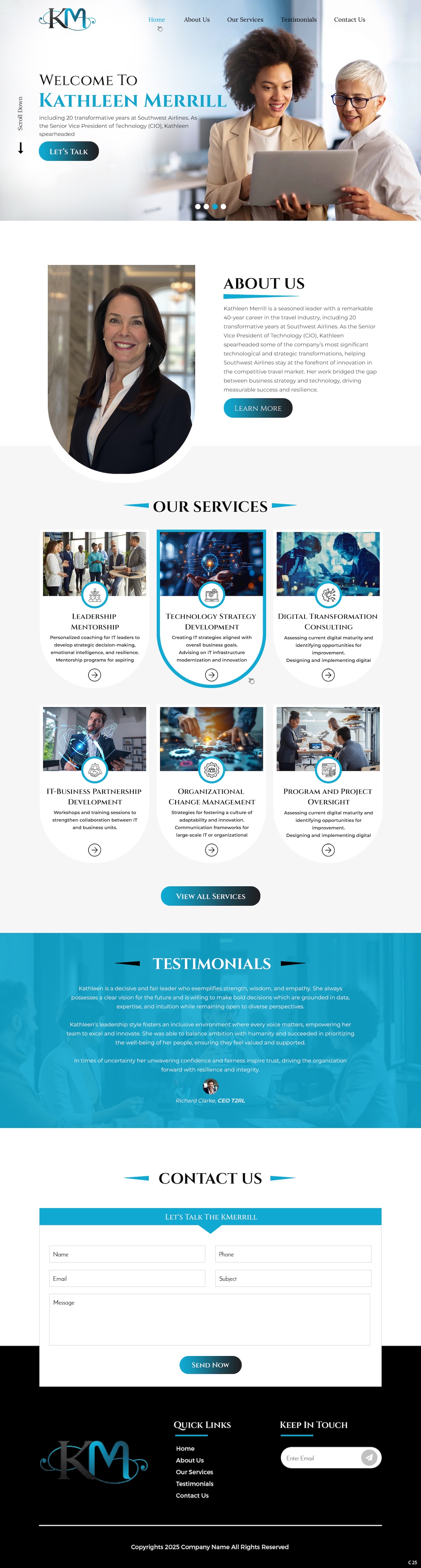 Web Design par pb pour KMerrill Consulting  | Design #34653885