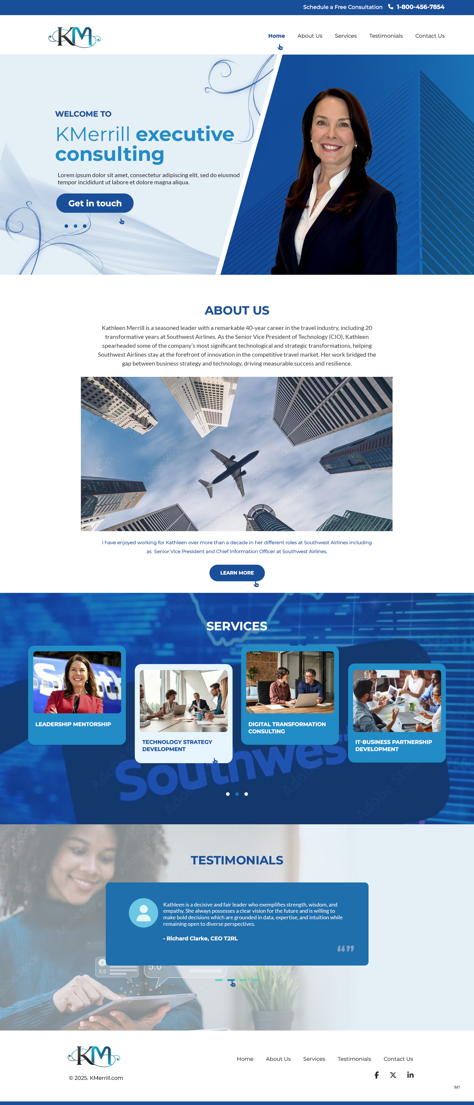 Web Design par pb pour KMerrill Consulting  | Design #34653886