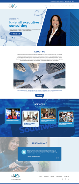 Web Design par pb pour KMerrill Consulting  | Design : #34653886