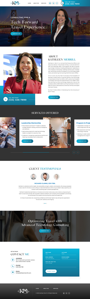 Web Design par Sbss pour KMerrill Consulting  | Design : #34645066