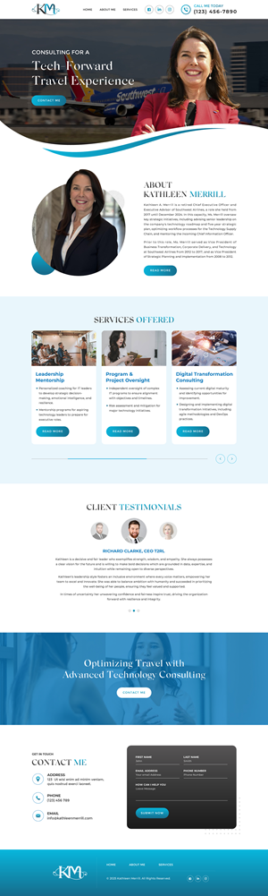 Web Design par Sbss pour KMerrill Consulting  | Design : #34646022