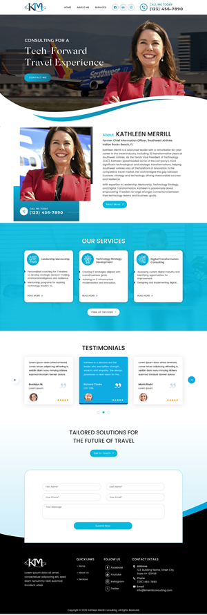 Web Design par Sbss pour KMerrill Consulting  | Design : #34646241