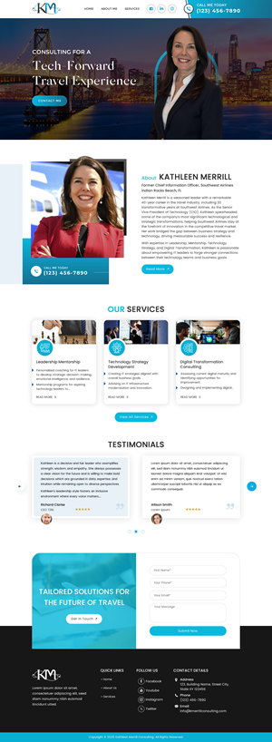 Web Design par Sbss pour KMerrill Consulting  | Design : #34646263