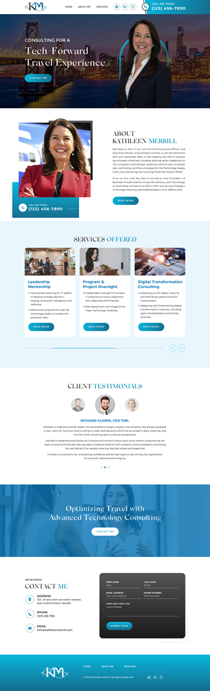Web Design par Sbss pour KMerrill Consulting  | Design : #34646264