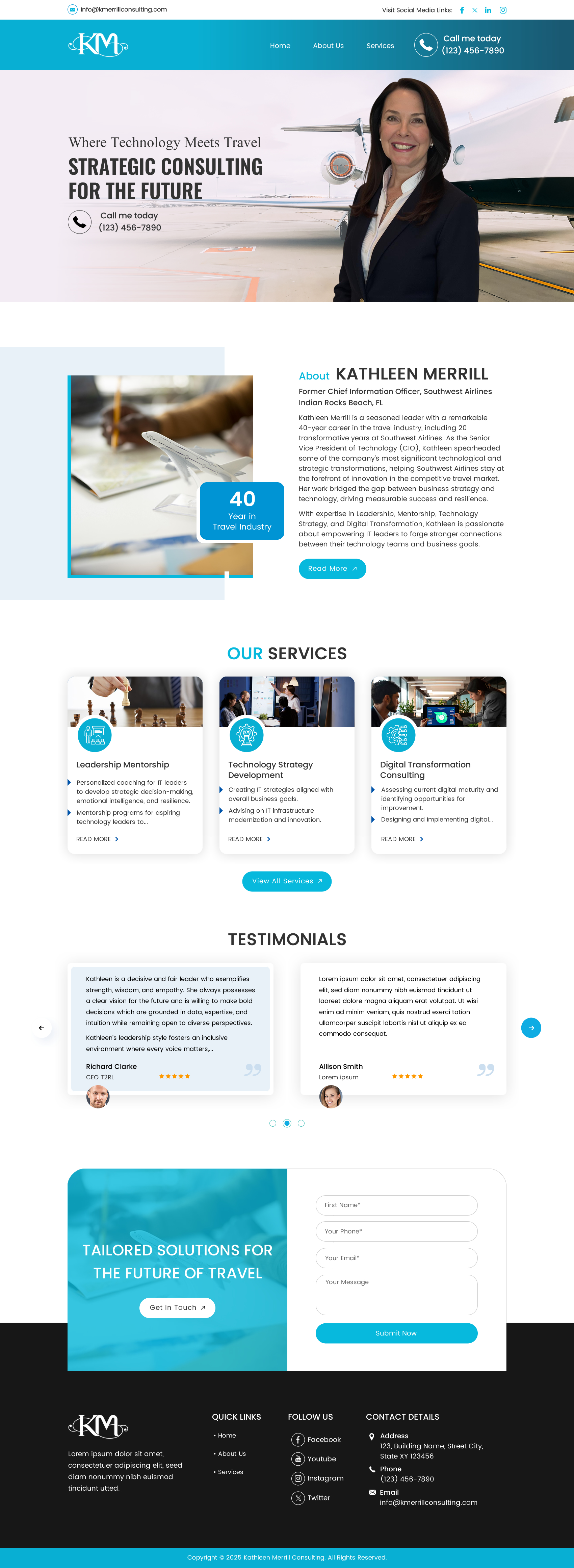Web-Design von Sbss für KMerrill Consulting  | Design #34649676