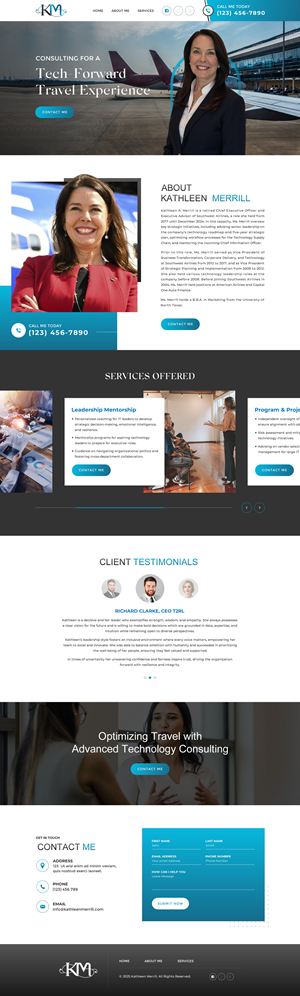 Web Design par Sbss pour KMerrill Consulting  | Design : #34649677