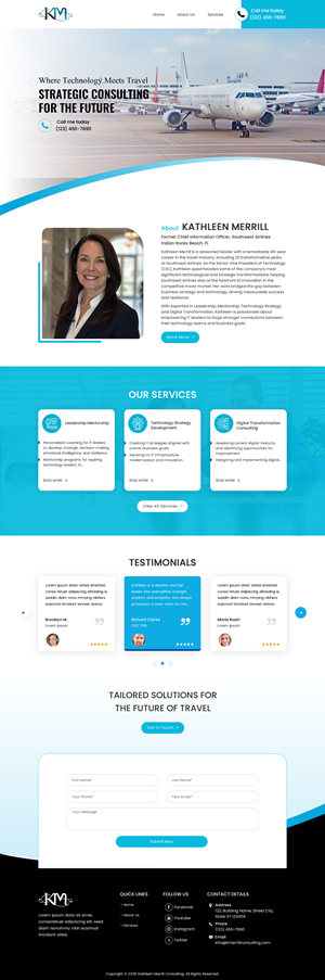 Web Design par Sbss pour KMerrill Consulting  | Design : #34649907
