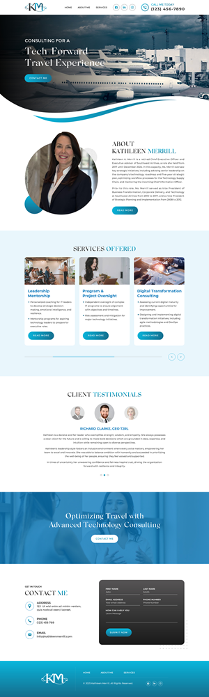 Web Design par Sbss pour KMerrill Consulting  | Design : #34649908
