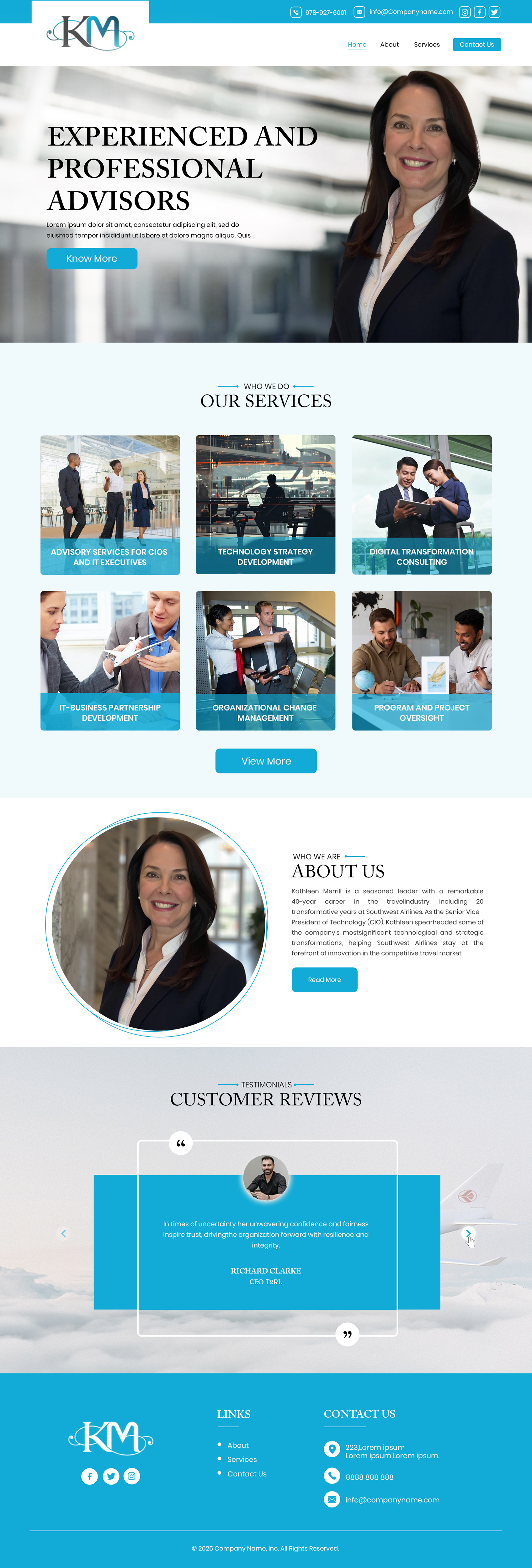 Web Design by Creations Box 2015 for KMerrill Consulting  | Design #34644575