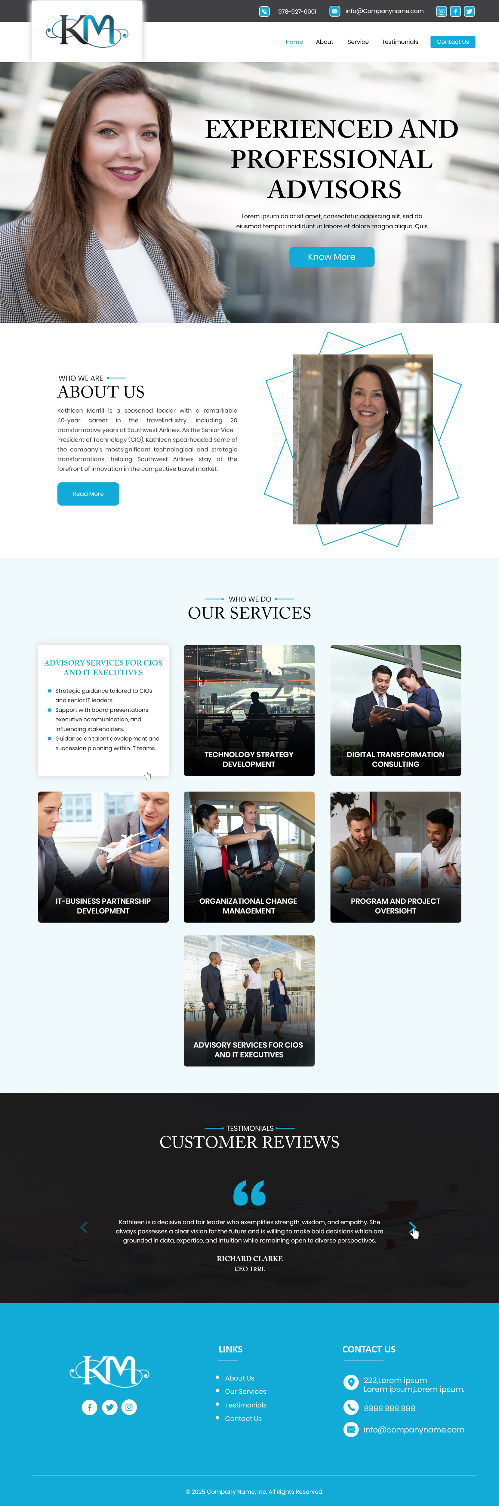 Web Design by Creations Box 2015 for KMerrill Consulting  | Design #34644576