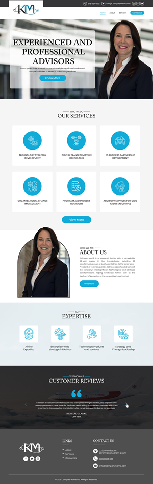 Web Design by Creations Box 2015 for KMerrill Consulting  | Design #34653556