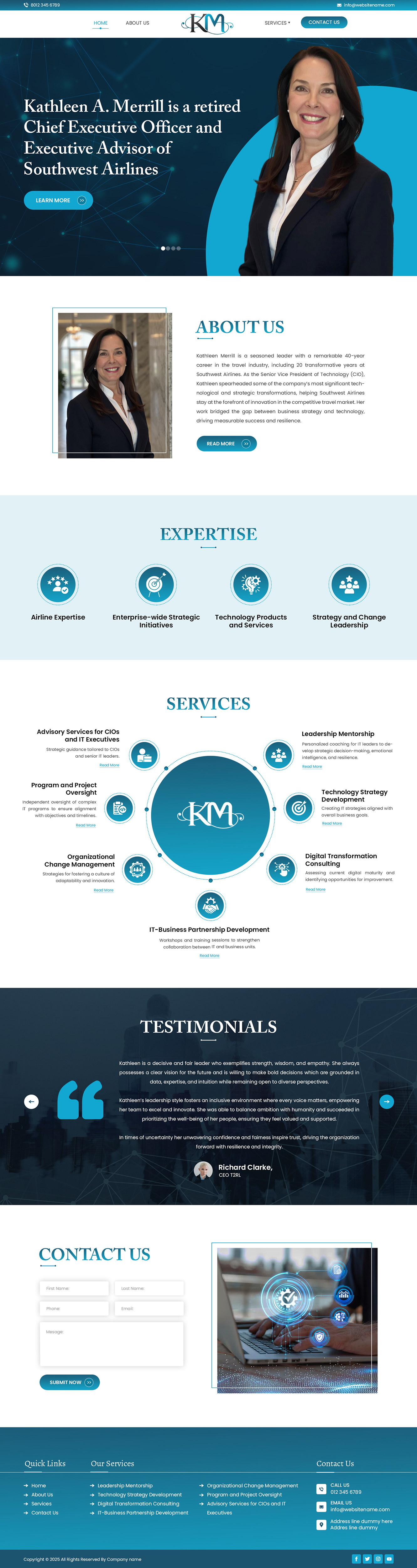 Diseño Web por Creations Box 2015 para KMerrill Consulting  | Diseño #34653561