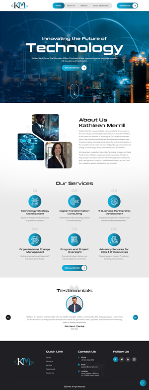 Web Design par nzdesigners pour KMerrill Consulting  | Design : #34647030