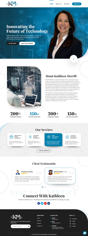 Web Design par nzdesigners pour KMerrill Consulting  | Design : #34647032