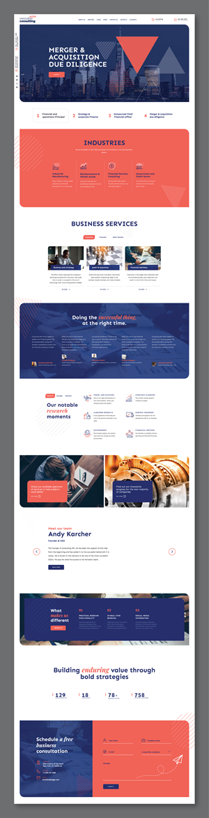 Web Design par Titan Solbiz pour KMerrill Consulting  | Design : #34637130