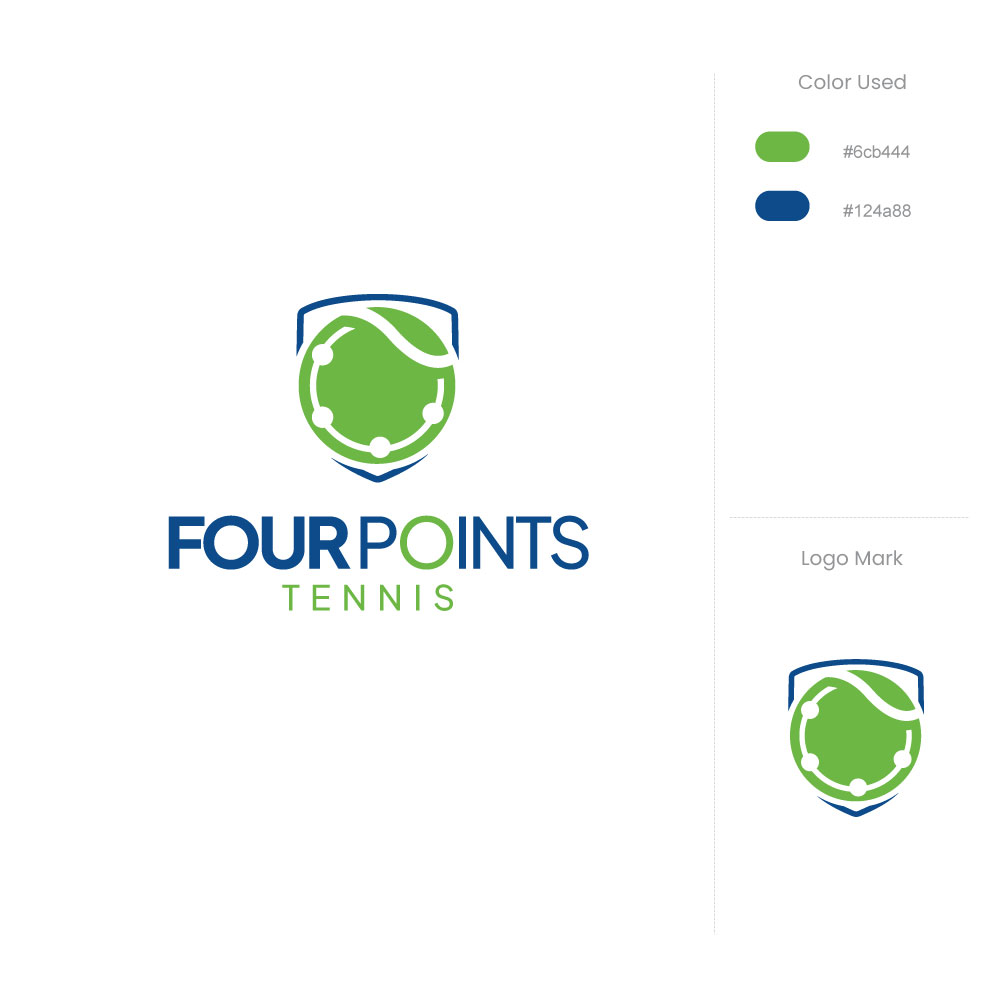 Logo Design by rgb01 for Four Points Tennis, LLC | Design #34652302