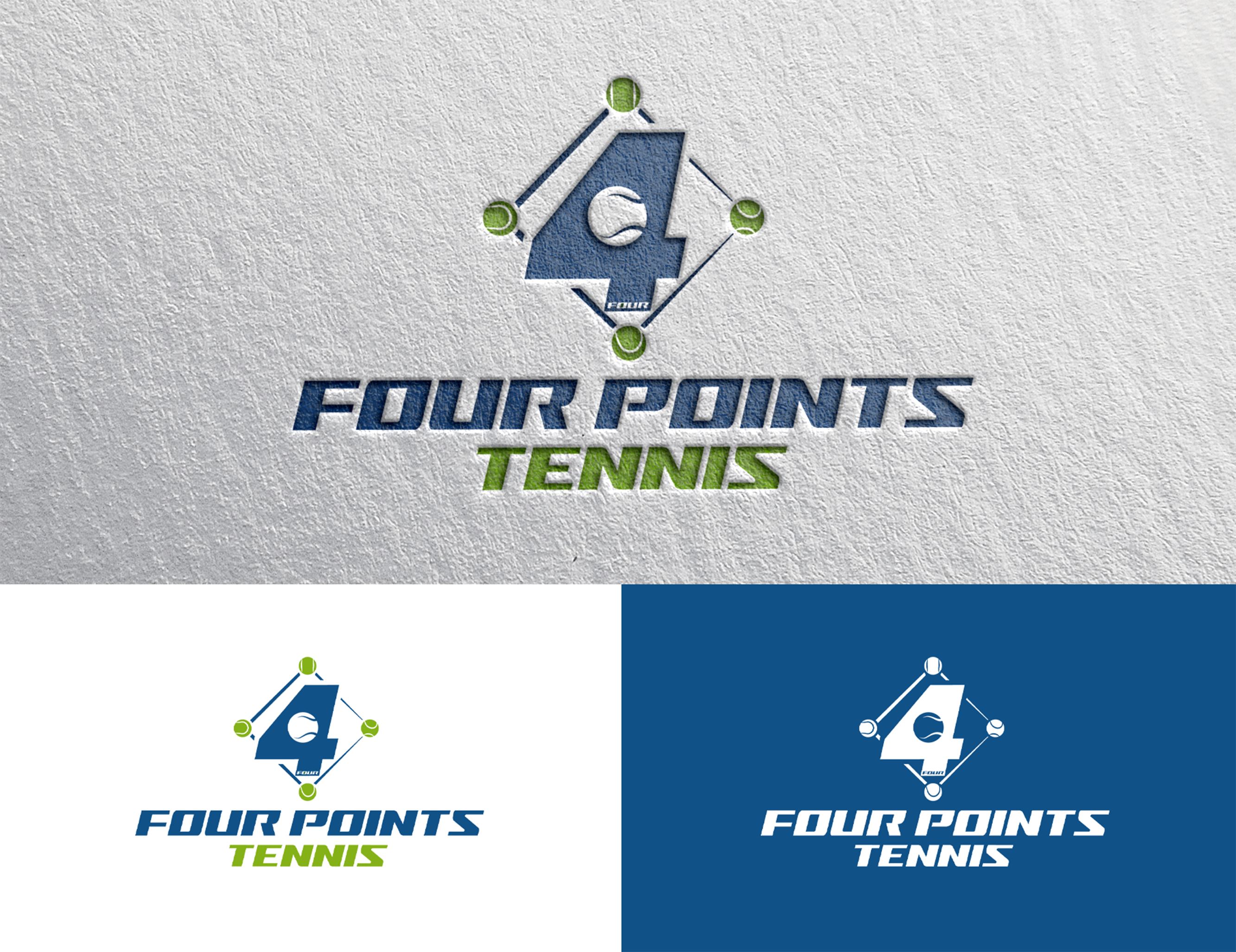 Logo-Design von Rickyy für Four Points Tennis, LLC | Design #34644868