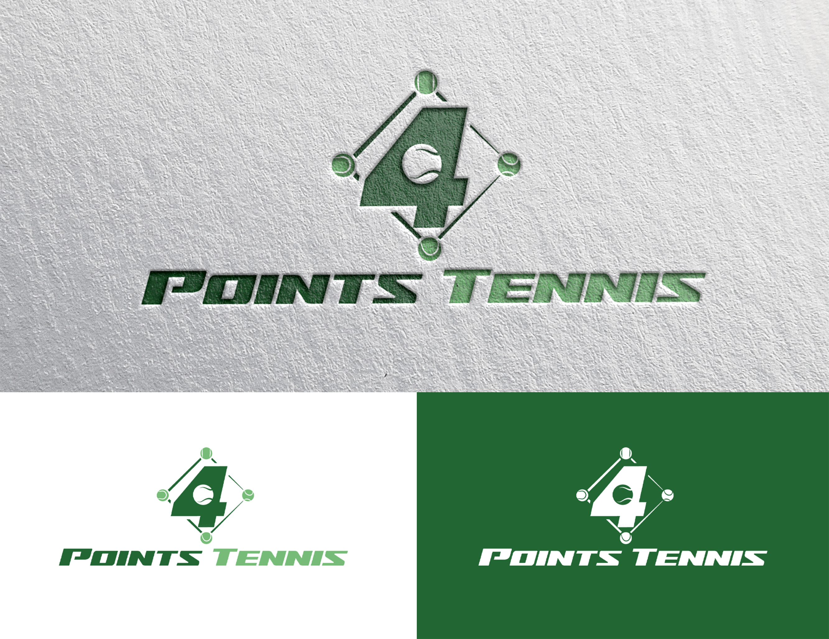Logo Design by Rickyy for Four Points Tennis, LLC | Design #34644870