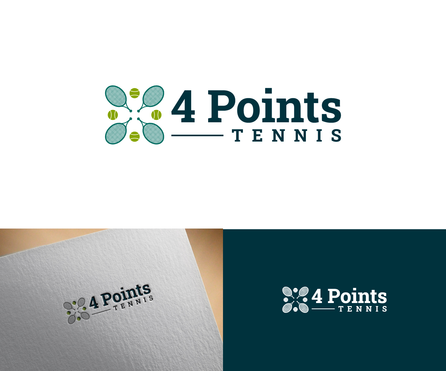 Design de Logo par Nevore Graphics pour Four Points Tennis, LLC | Design #34654938