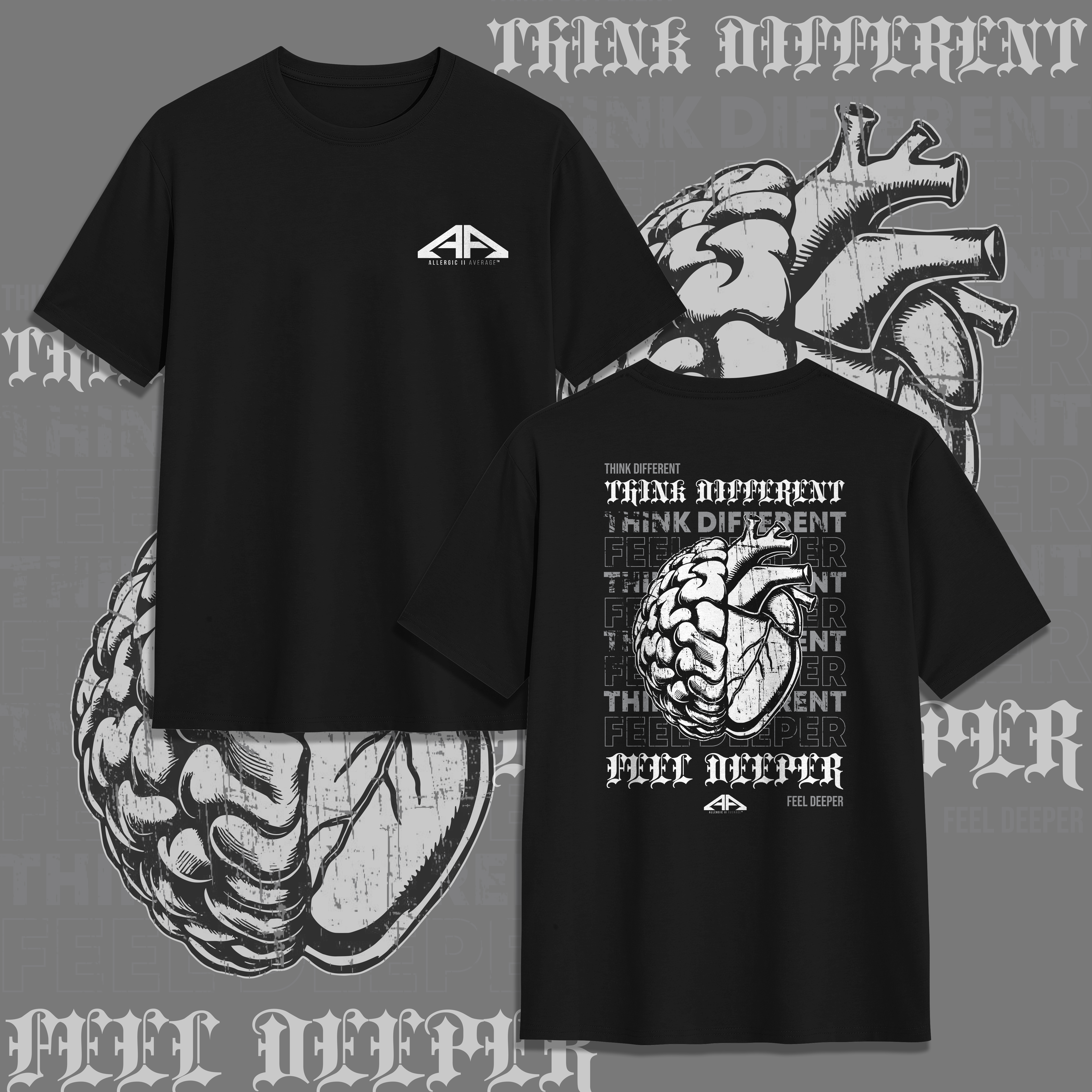 T-shirt Design by V FOUR Design for Allergic II Average  | Design #34642064