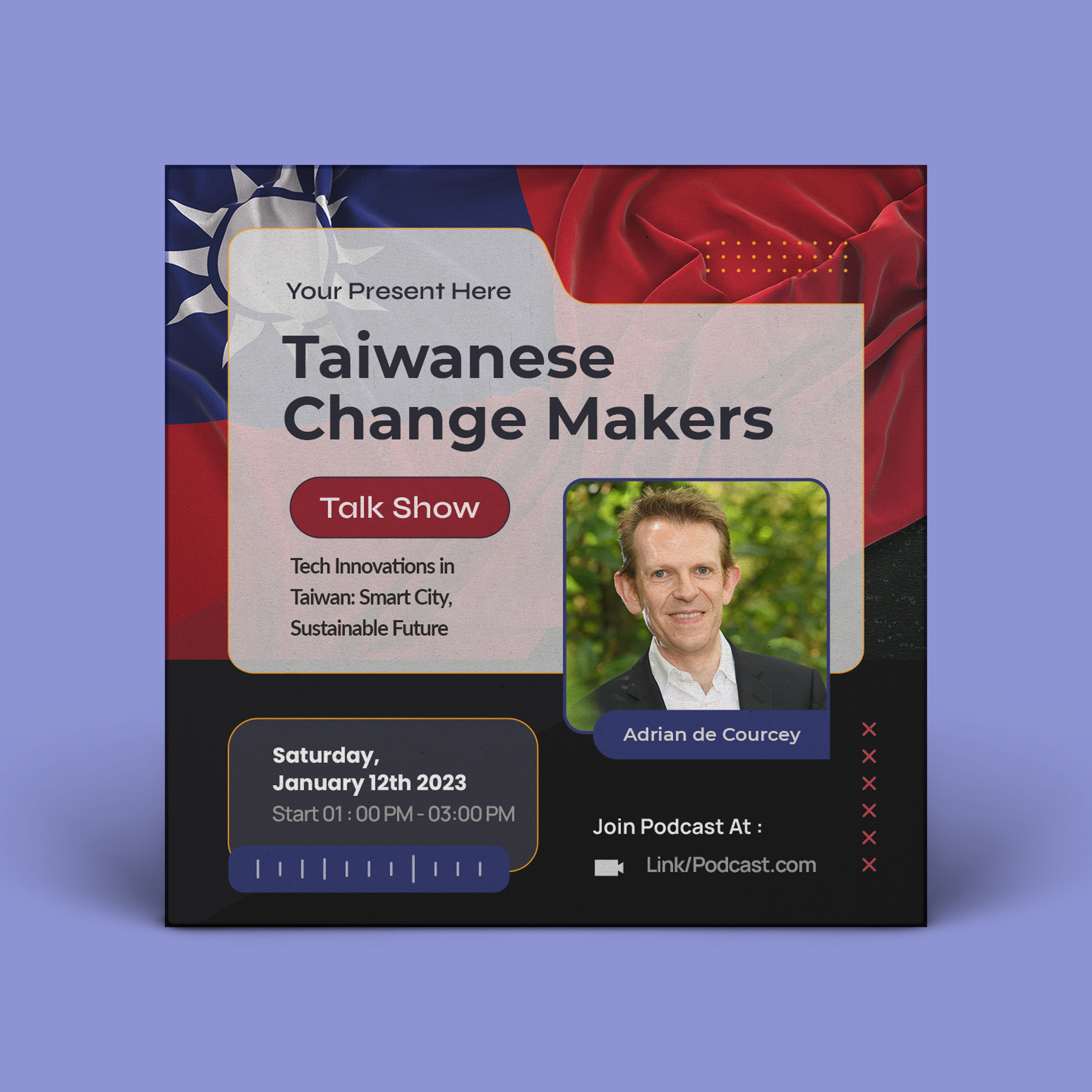 Podcast Design by Osama Soliman for Taiwanese Change Makers | Design #34647984