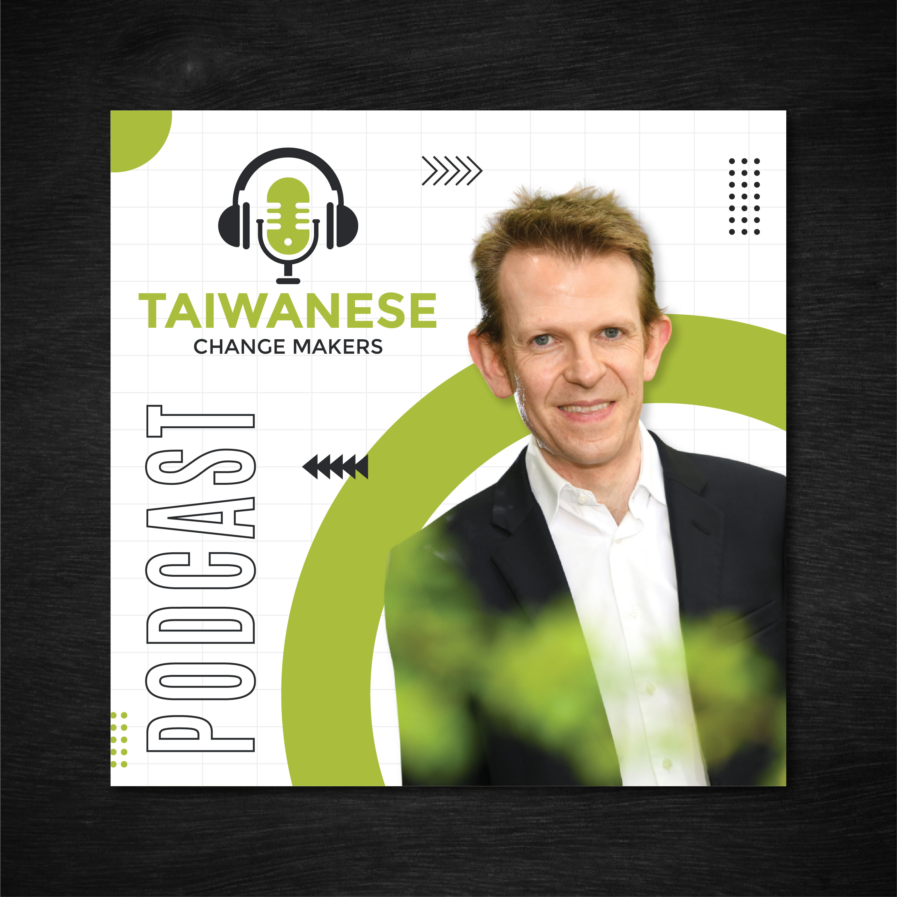 Podcast Design by artbitin for Taiwanese Change Makers | Design #34644457