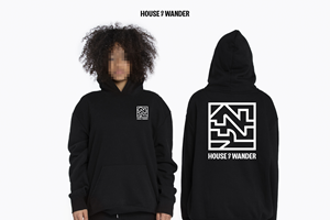 Cool custom hoodie with logo or company name incorporated into design