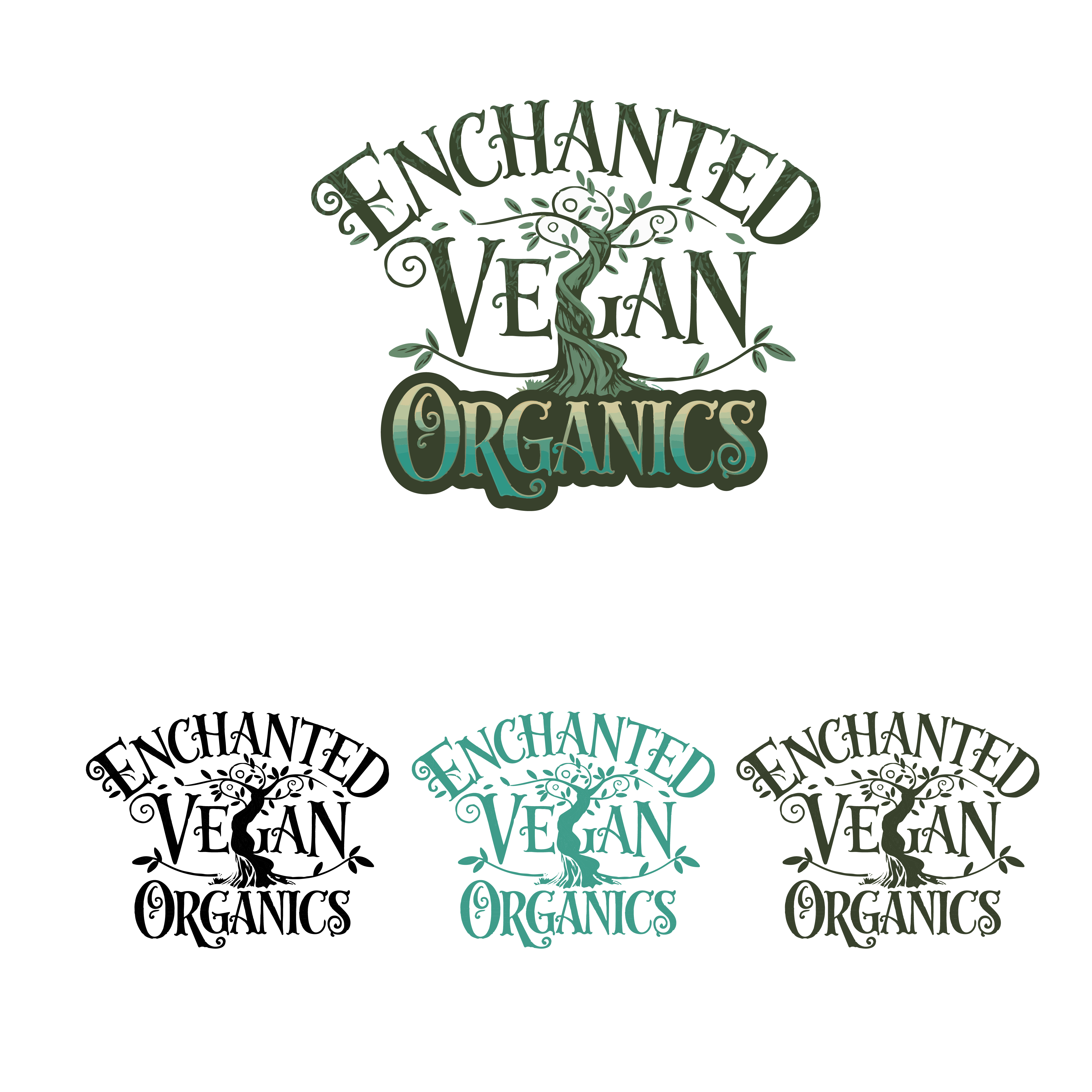 Logo Design by Shariqology for Enchanted Vegan Organics LLC | Design #34644907