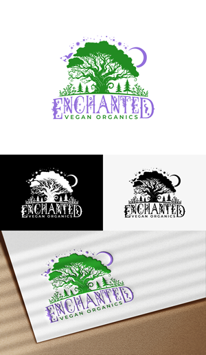 Logo Design by PixelUP Graphics for Enchanted Vegan Organics LLC | Design: #34646702