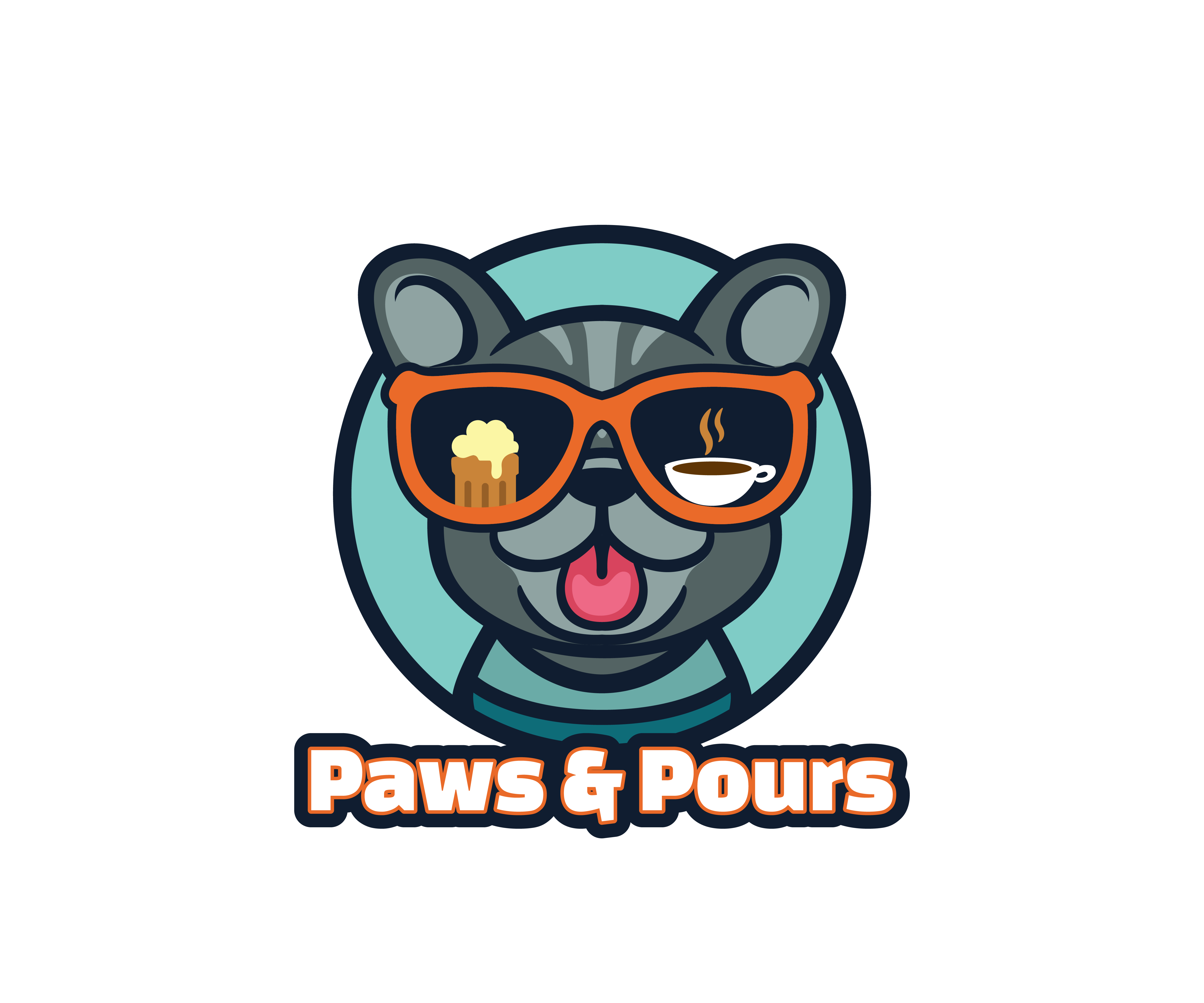 Logo-Design von James J. für Paws and Pours | Design #34652305