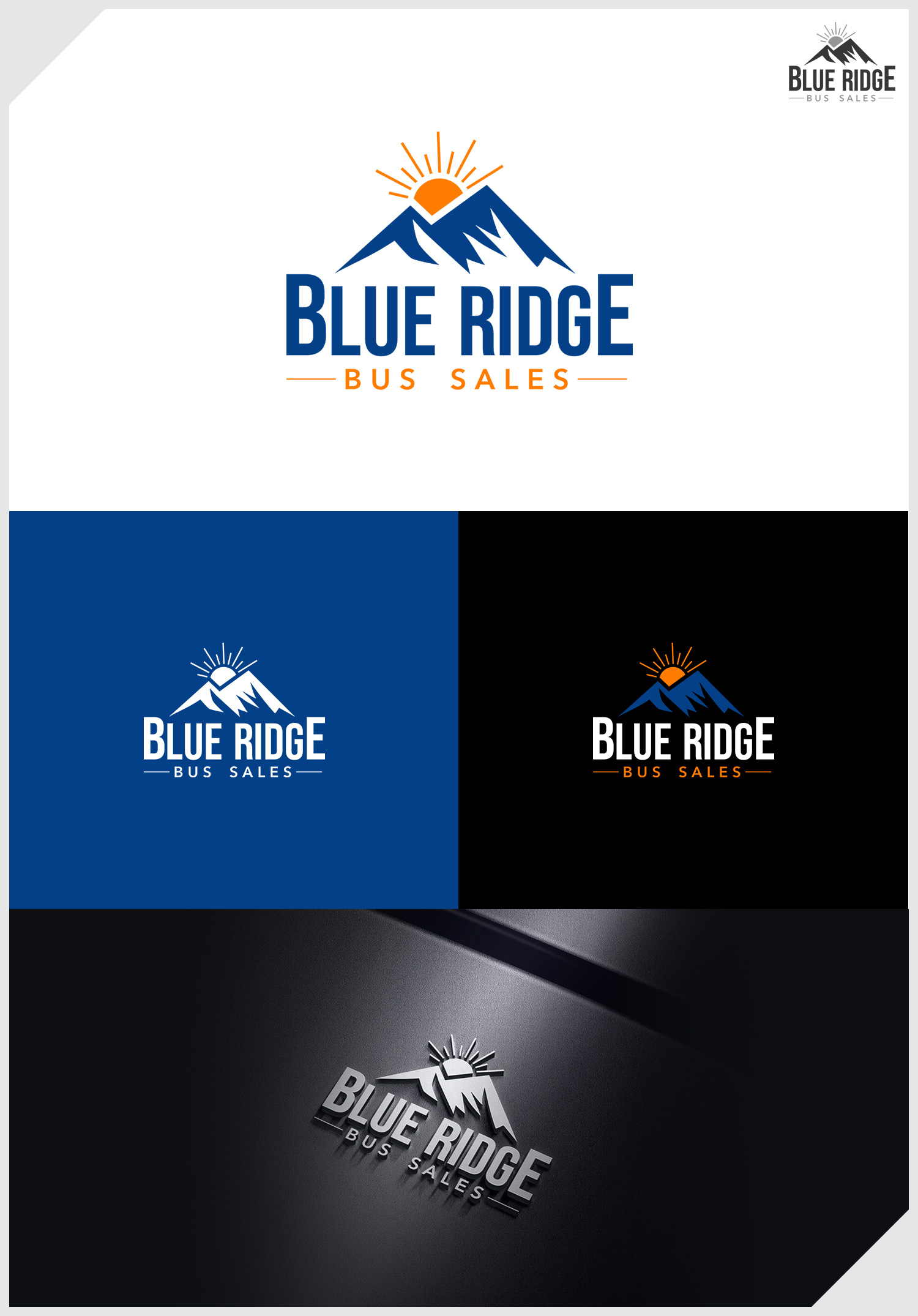 Logo Design by IDesign1606 for Blue Ridge Bus Sales, Inc. | Design #34661537