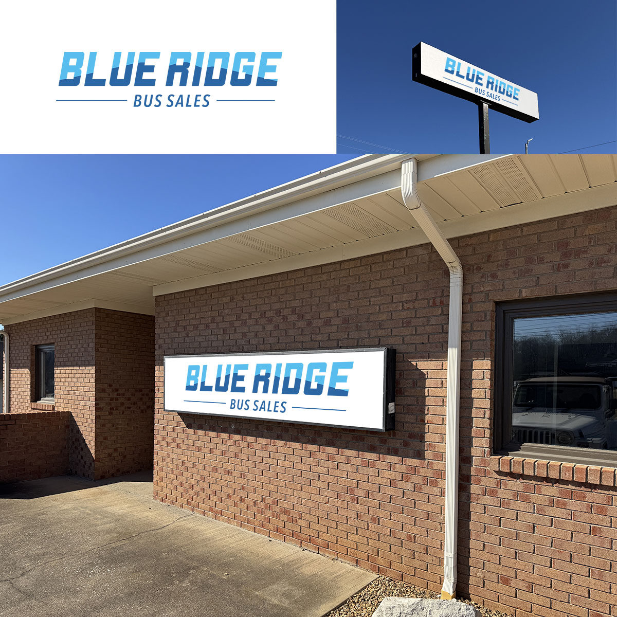 Logo Design by McFadden Design for Blue Ridge Bus Sales, Inc. | Design #34676462