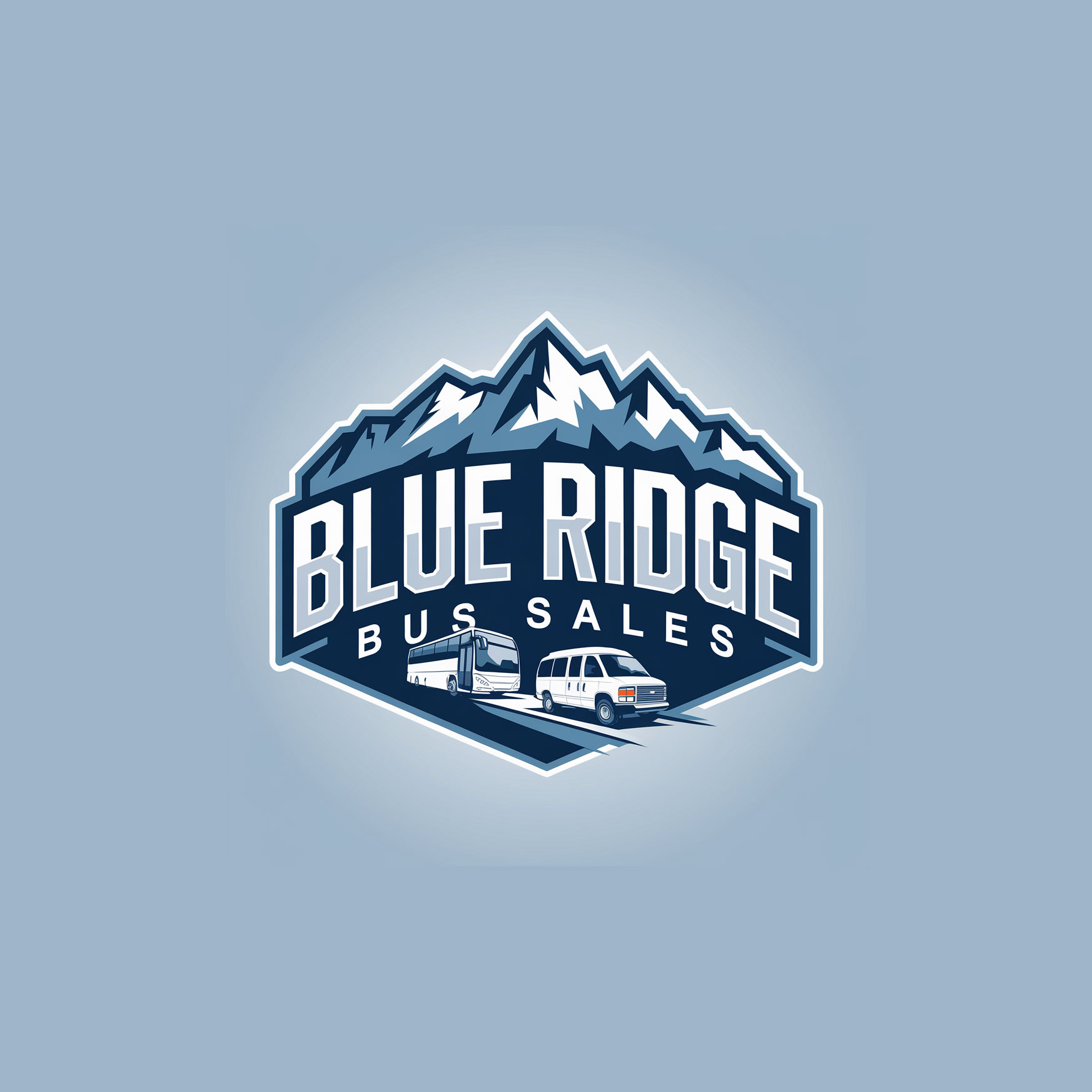Logo Design by KING JM for Blue Ridge Bus Sales, Inc. | Design #34652205