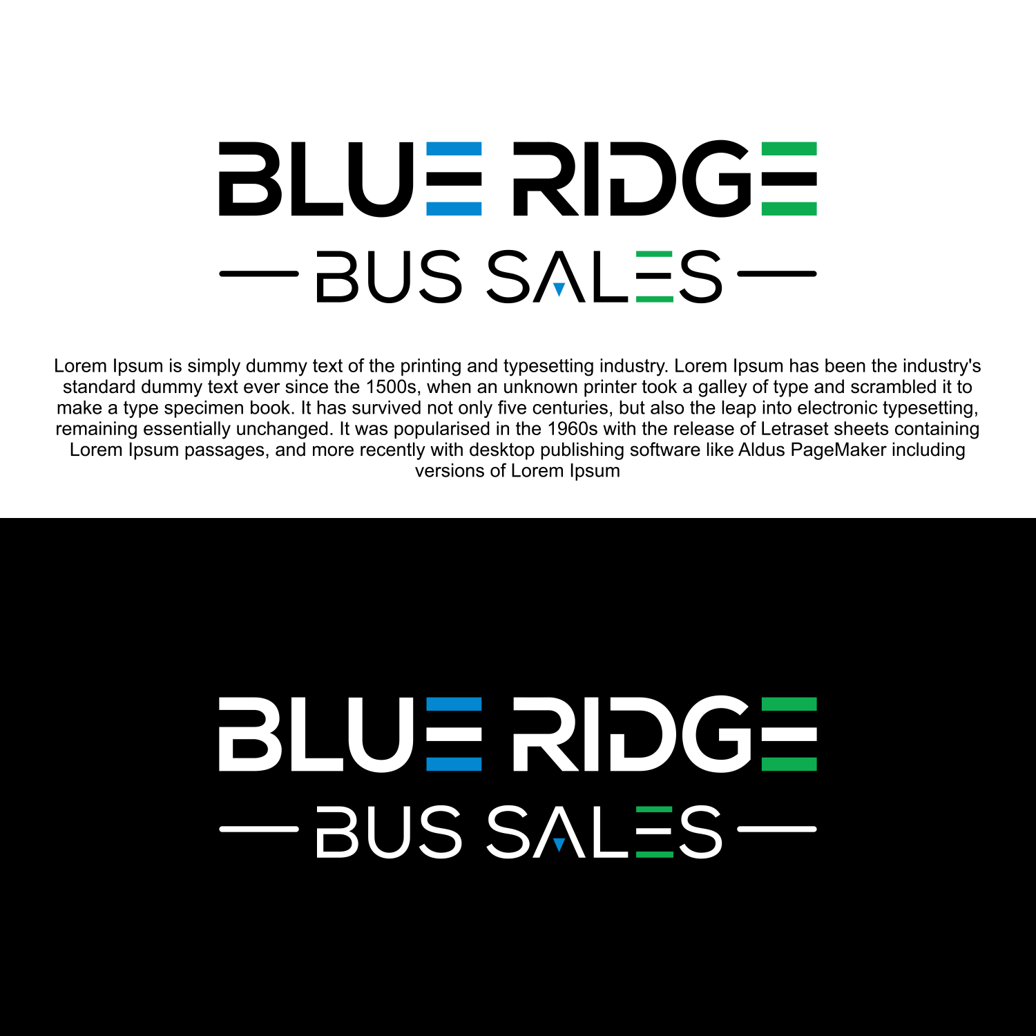 Logo Design by pusing for Blue Ridge Bus Sales, Inc. | Design #34652267