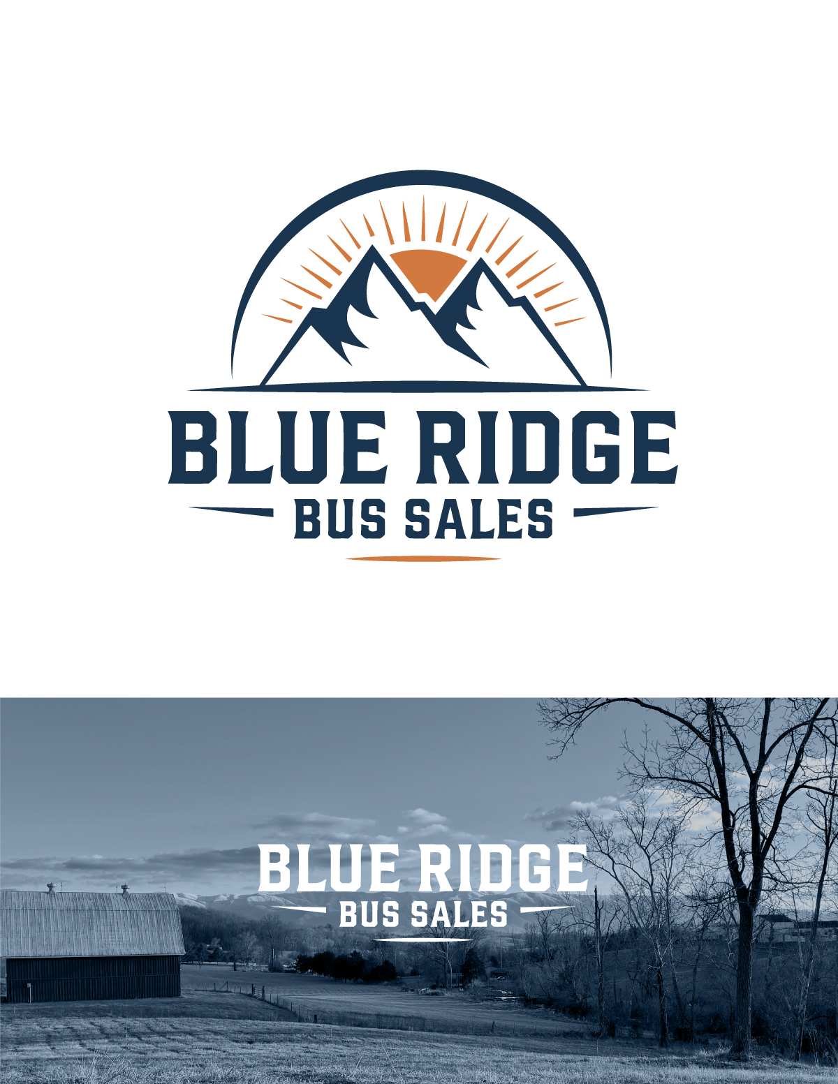 Logo Design by apik. for Blue Ridge Bus Sales, Inc. | Design #34648801