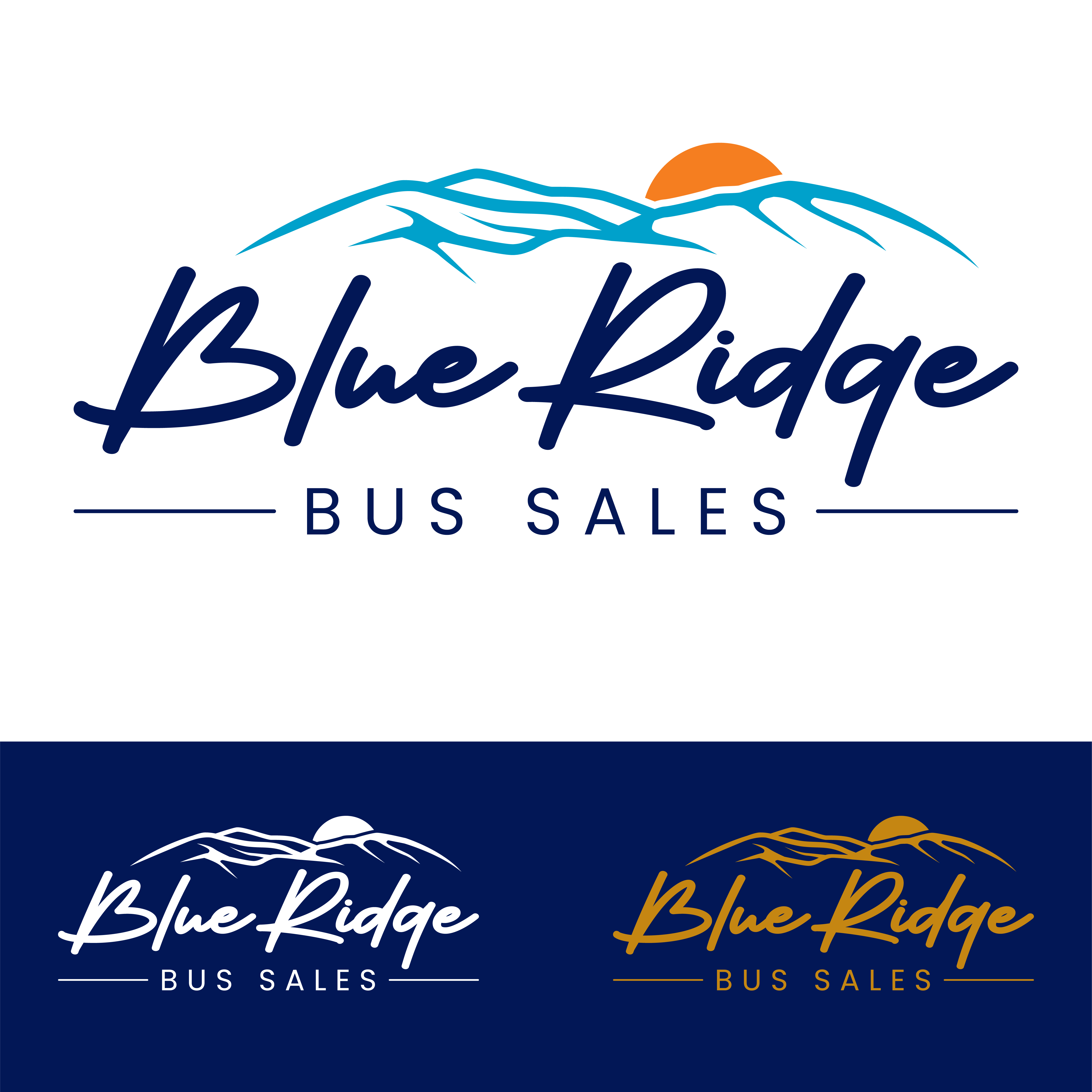 Logo-Design von John Mark Arts für Blue Ridge Bus Sales, Inc. | Design #34661377