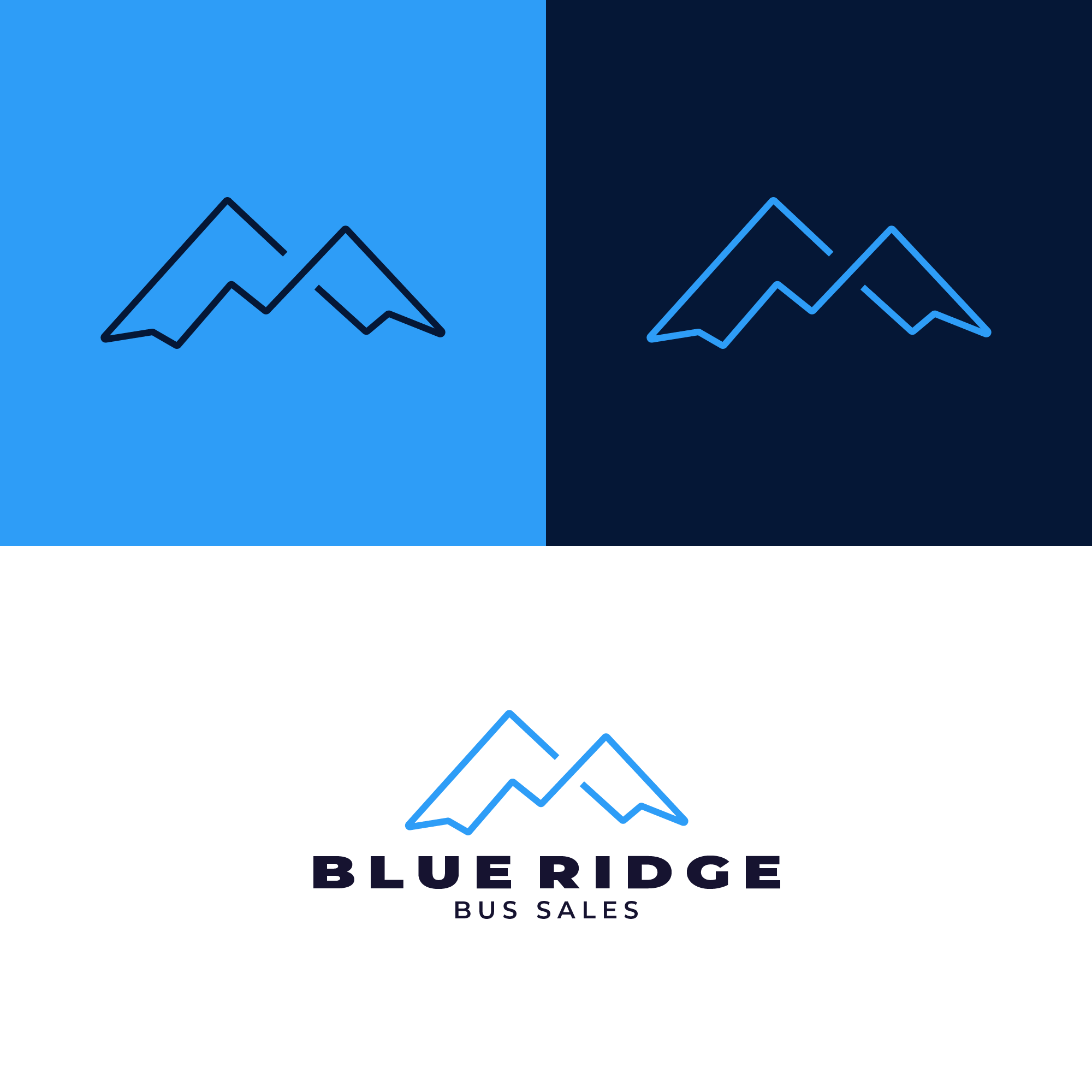Logo Design by Echelon for Blue Ridge Bus Sales, Inc. | Design #34653051