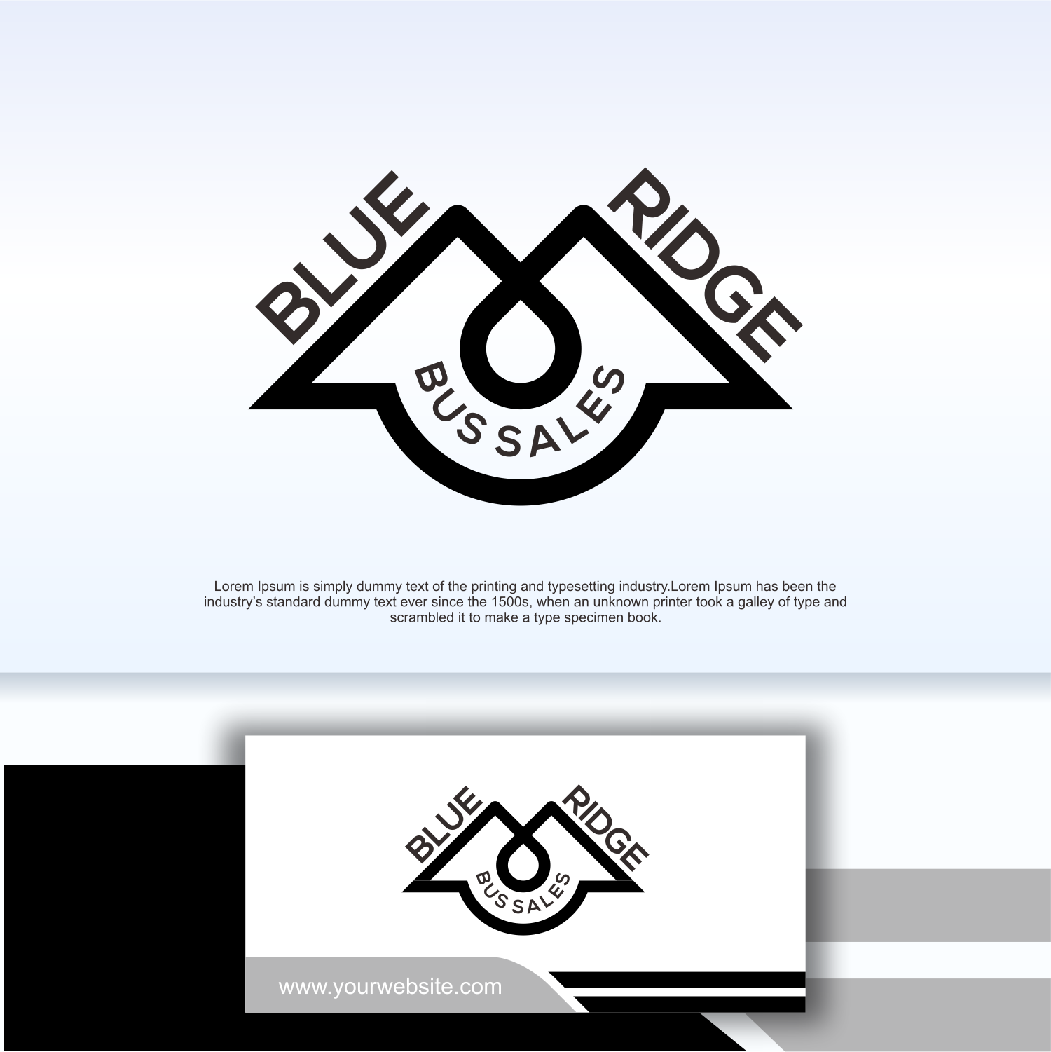 Logo Design by Apache Kretek for Blue Ridge Bus Sales, Inc. | Design #34649246