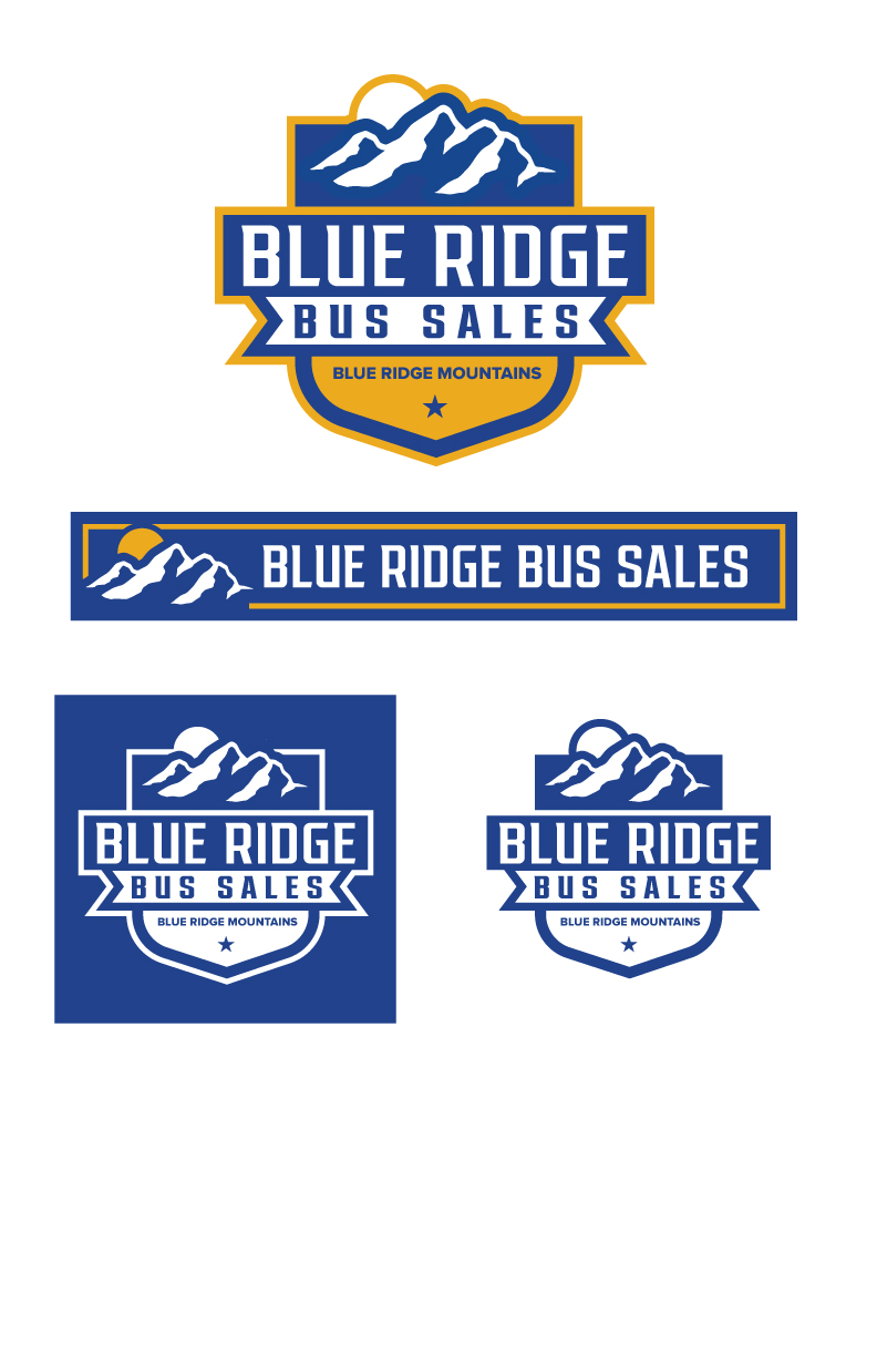 Logo Design by Mike Carroll for Blue Ridge Bus Sales, Inc. | Design #34664351