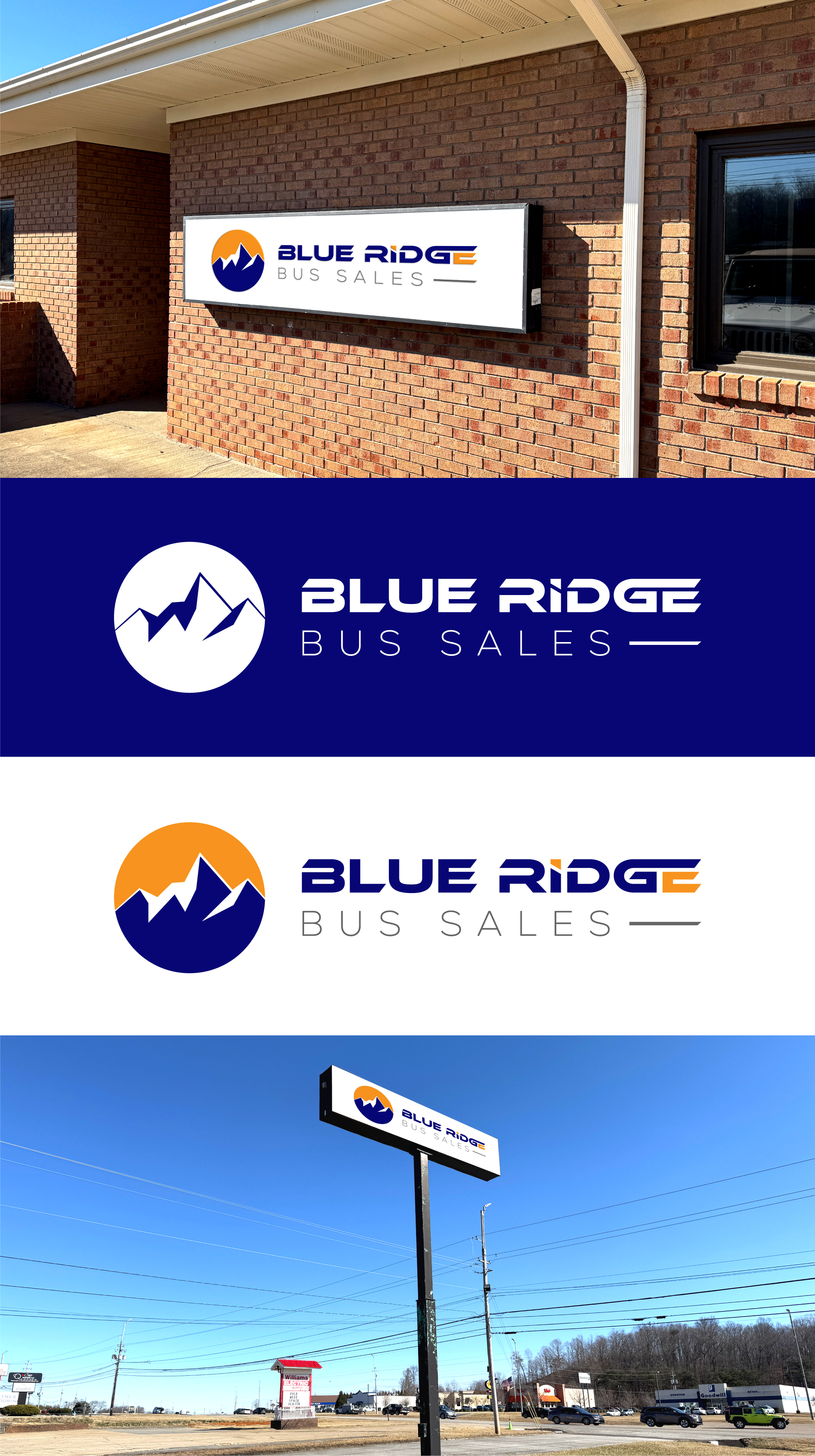 Logo Design by Md. Jubayer for Blue Ridge Bus Sales, Inc. | Design #34656148