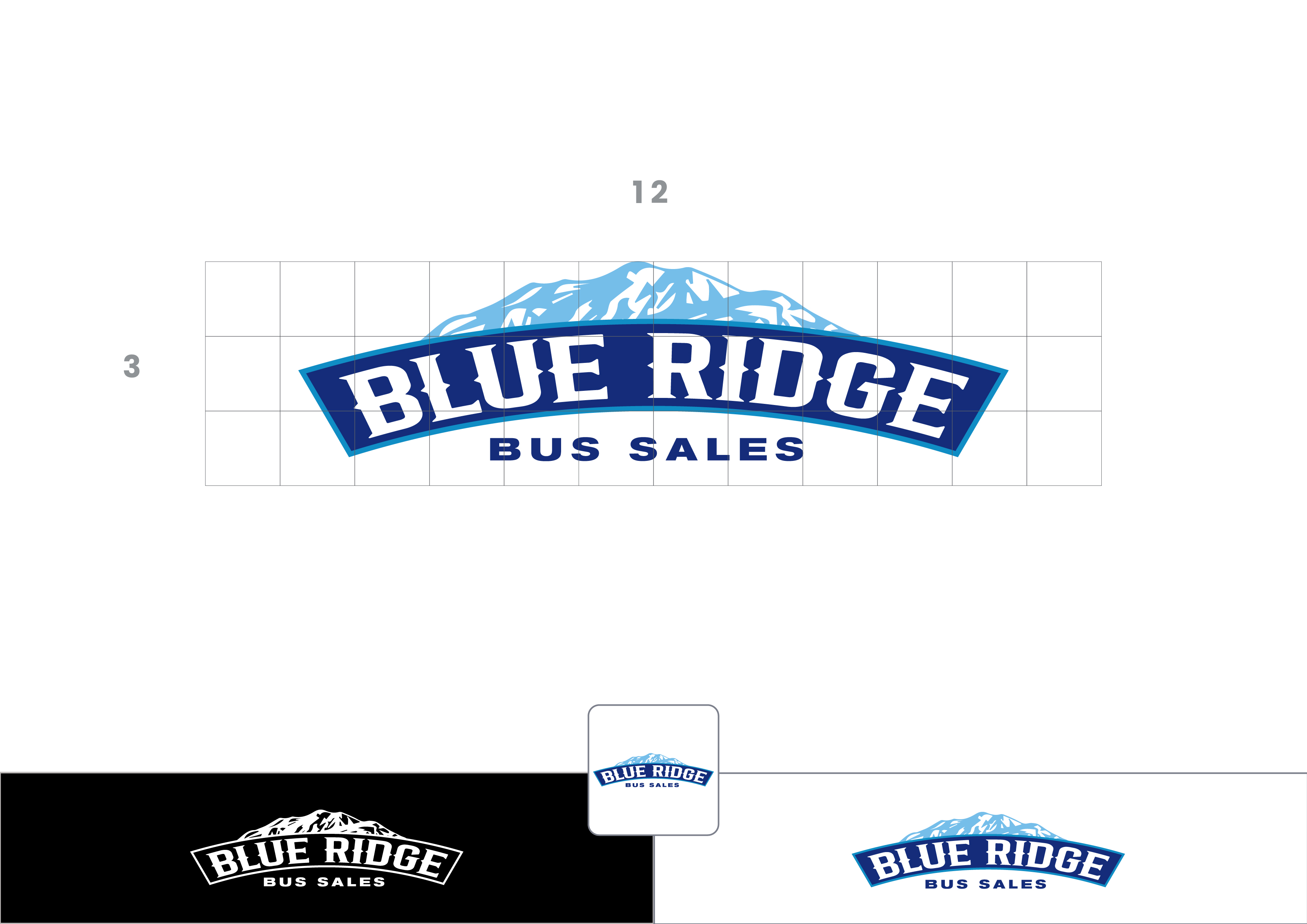 Logo Design by ~idiaz~ for Blue Ridge Bus Sales, Inc. | Design #34658299