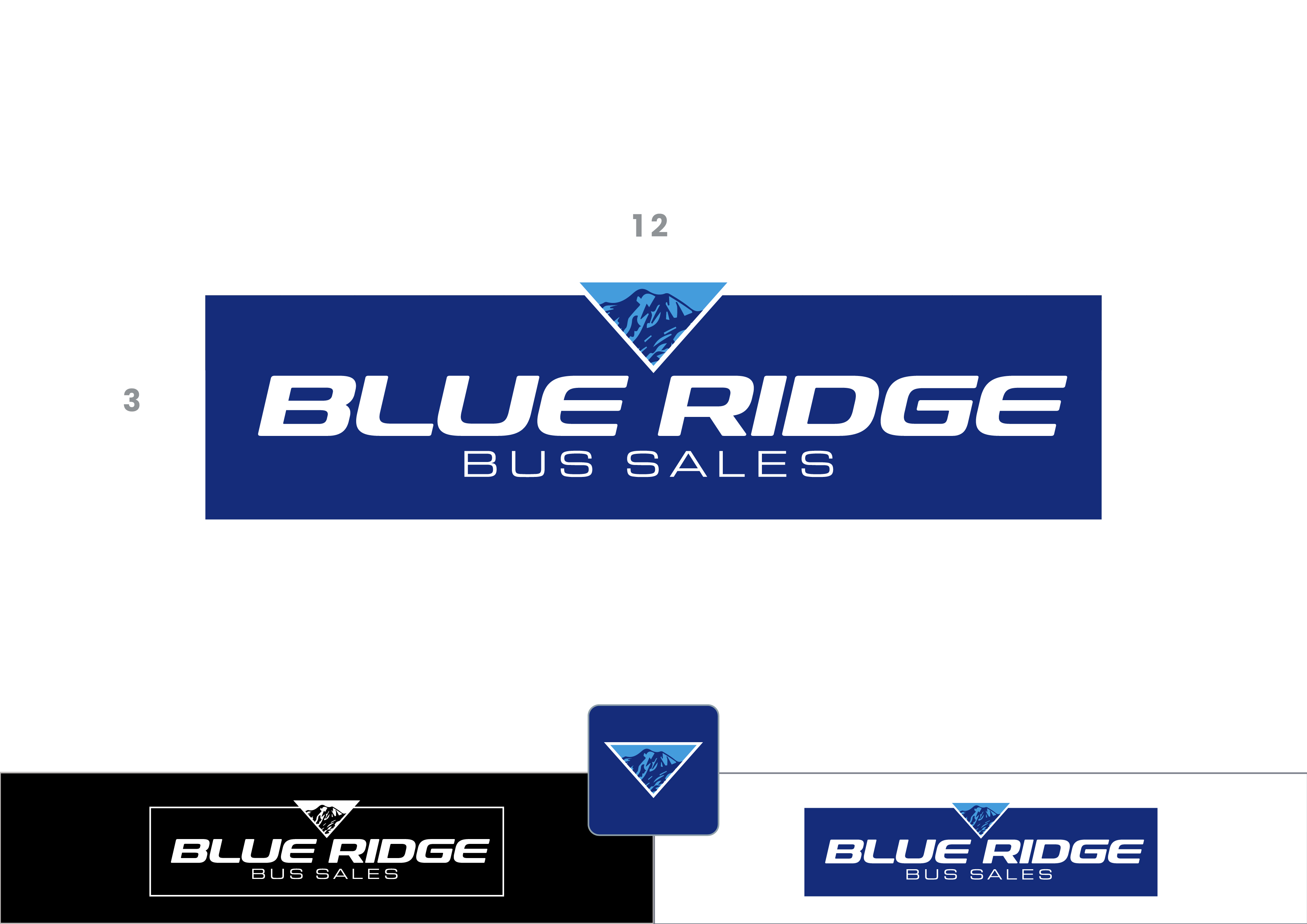 Logo Design by ~idiaz~ for Blue Ridge Bus Sales, Inc. | Design #34662574