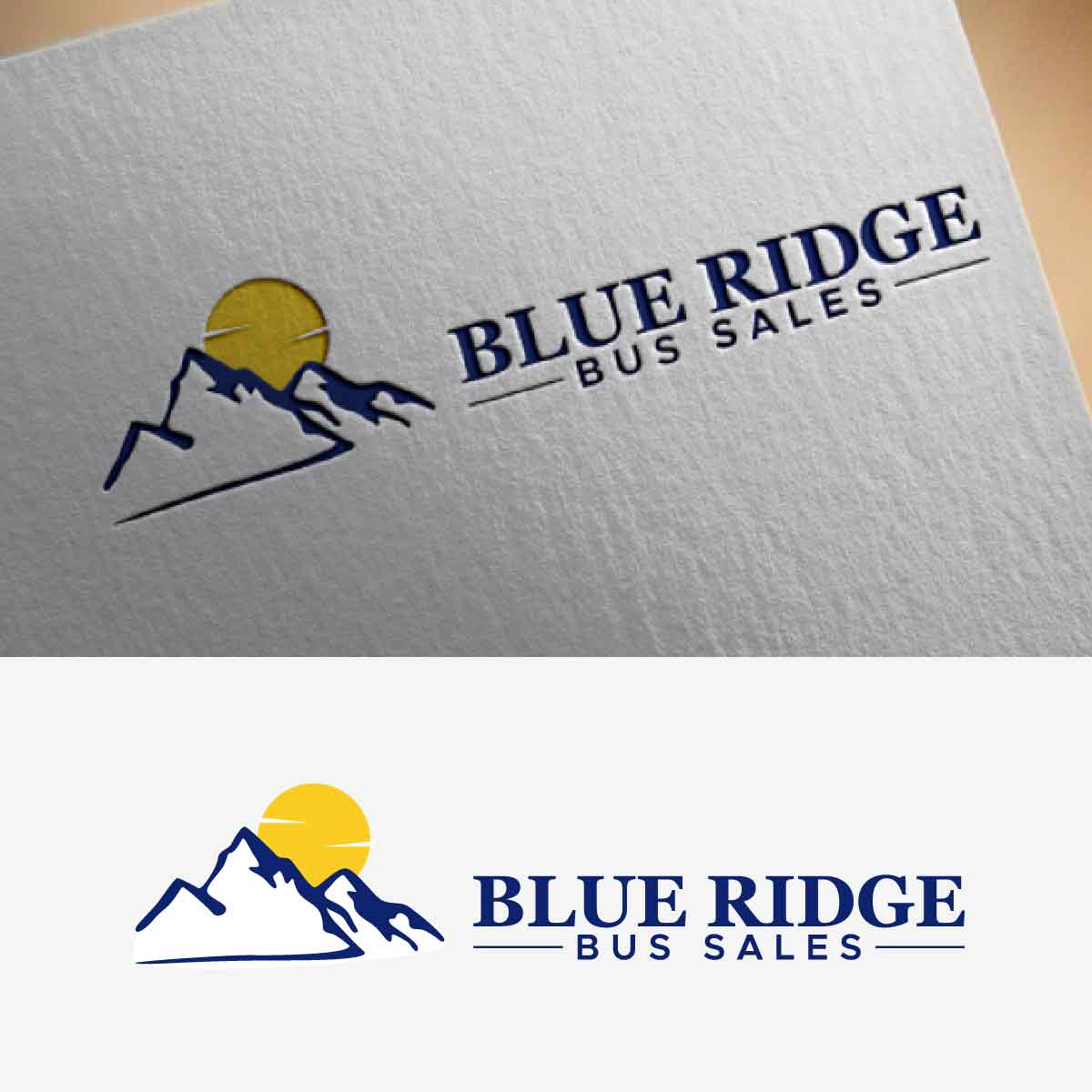 Logo Design by fly  design for Blue Ridge Bus Sales, Inc. | Design #34652670