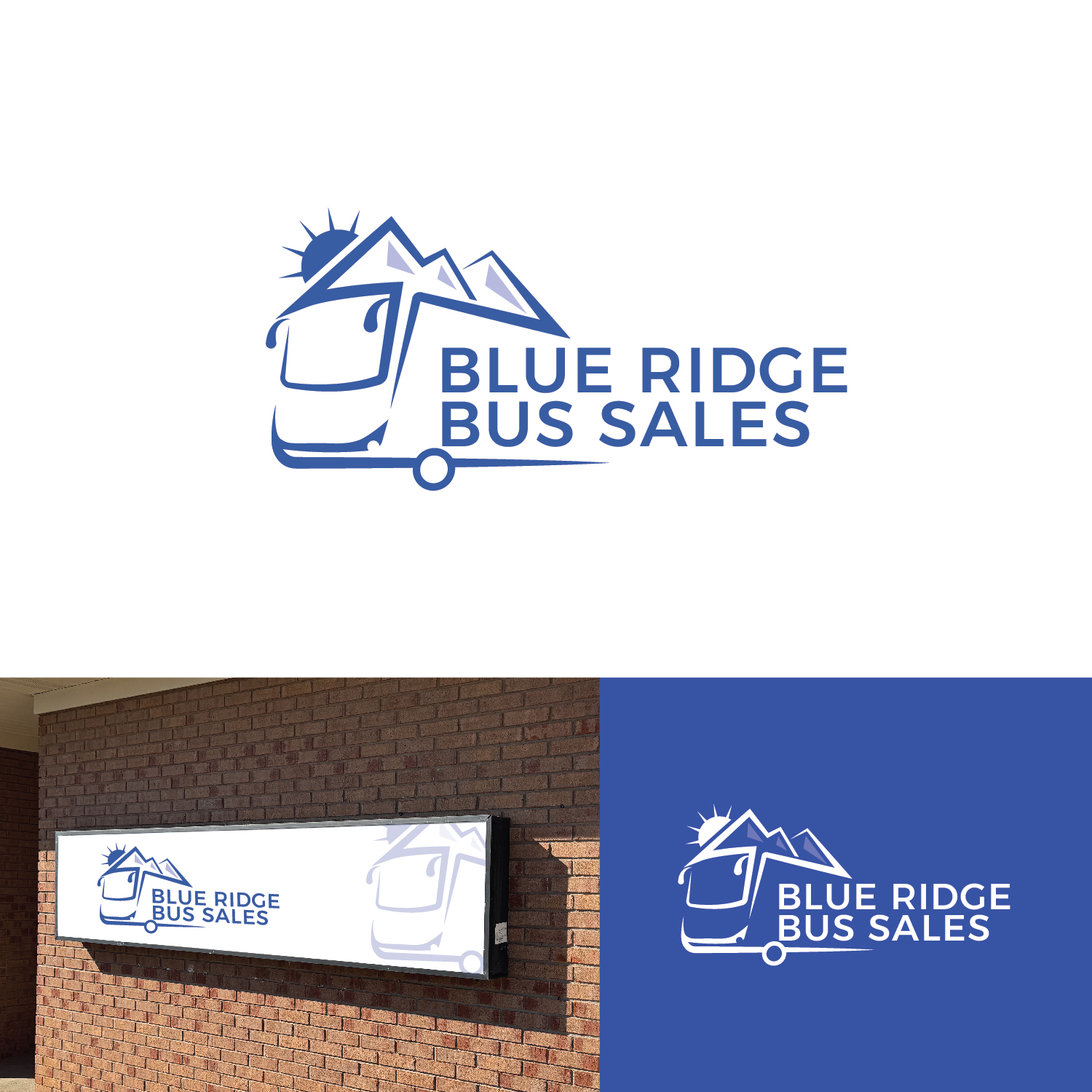 Logo Design by Maxo-Biz for Blue Ridge Bus Sales, Inc. | Design #34651168