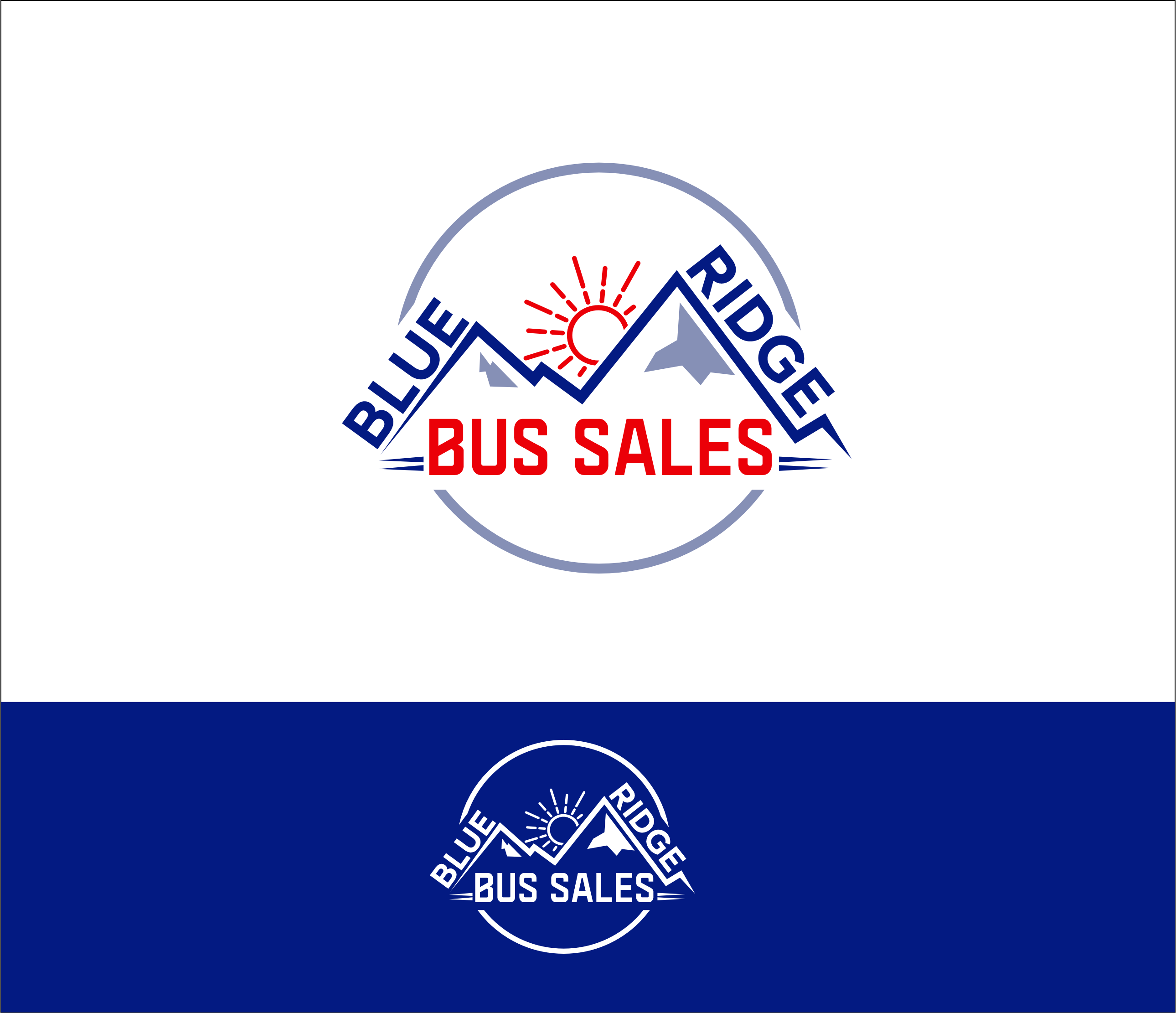 Logo-Design von Udaya G für Blue Ridge Bus Sales, Inc. | Design #34669724